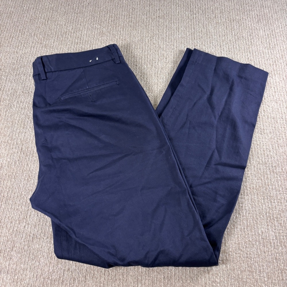 J. Crew Bedford Navy Blue Cotton Dress Pants Men's Size 34x31 EUC